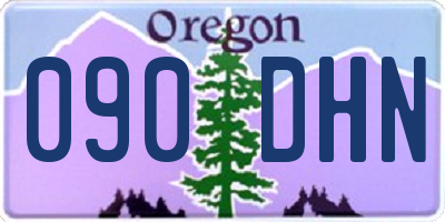 OR license plate 090DHN