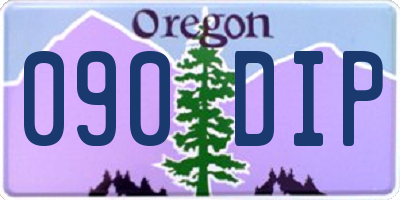 OR license plate 090DIP
