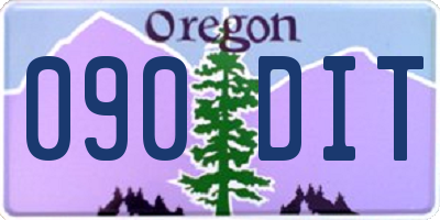 OR license plate 090DIT