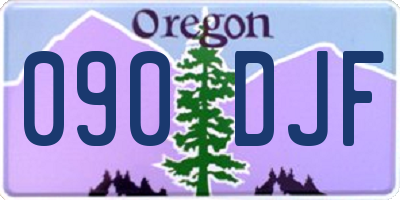 OR license plate 090DJF
