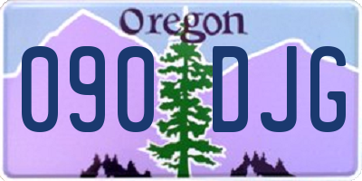 OR license plate 090DJG