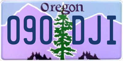 OR license plate 090DJI