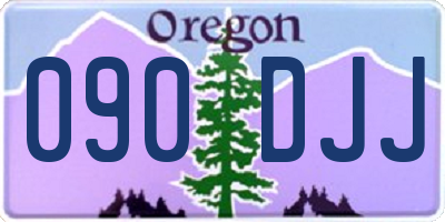 OR license plate 090DJJ
