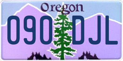 OR license plate 090DJL