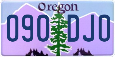 OR license plate 090DJO