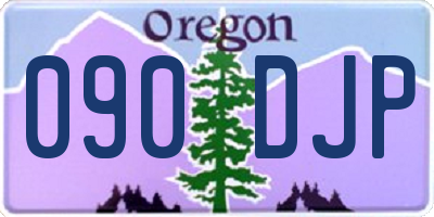 OR license plate 090DJP