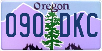 OR license plate 090DKC