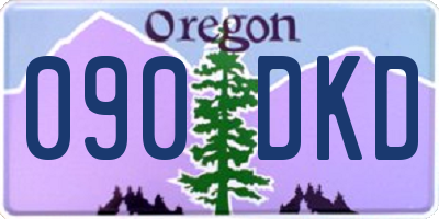OR license plate 090DKD