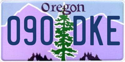 OR license plate 090DKE