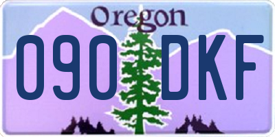 OR license plate 090DKF