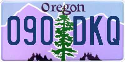 OR license plate 090DKQ