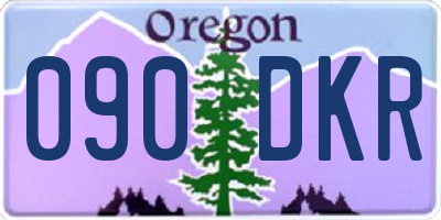 OR license plate 090DKR
