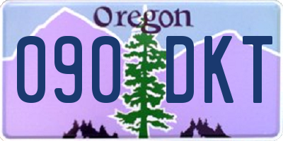 OR license plate 090DKT