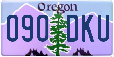 OR license plate 090DKU