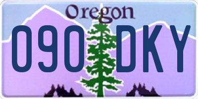 OR license plate 090DKY