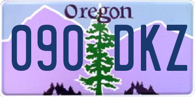 OR license plate 090DKZ