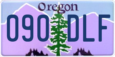 OR license plate 090DLF