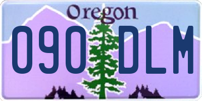 OR license plate 090DLM