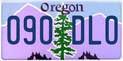 OR license plate 090DLO