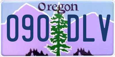 OR license plate 090DLV