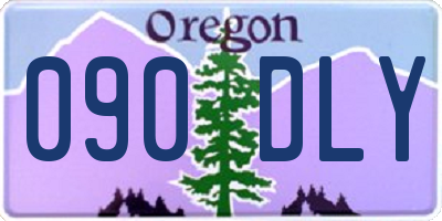 OR license plate 090DLY