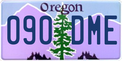 OR license plate 090DME