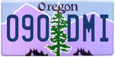 OR license plate 090DMI