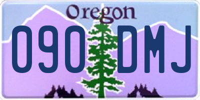 OR license plate 090DMJ