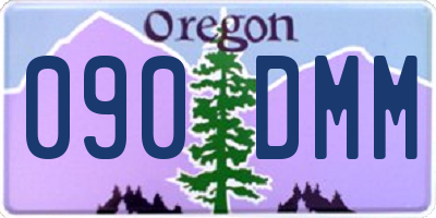 OR license plate 090DMM