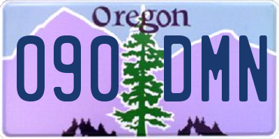 OR license plate 090DMN
