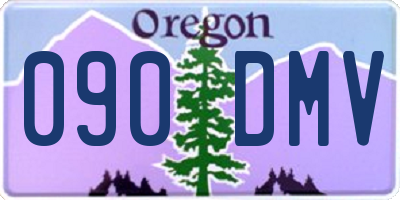 OR license plate 090DMV