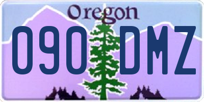 OR license plate 090DMZ