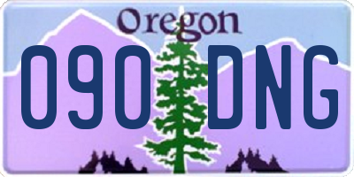 OR license plate 090DNG