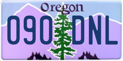 OR license plate 090DNL