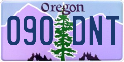 OR license plate 090DNT