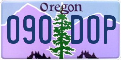 OR license plate 090DOP