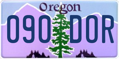 OR license plate 090DOR