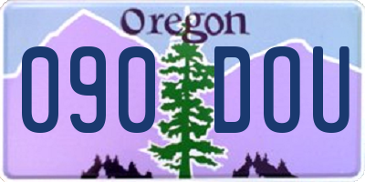 OR license plate 090DOU