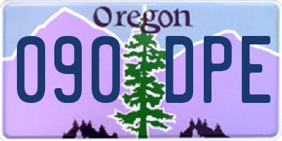 OR license plate 090DPE