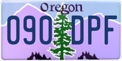 OR license plate 090DPF