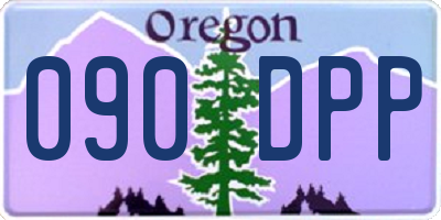 OR license plate 090DPP