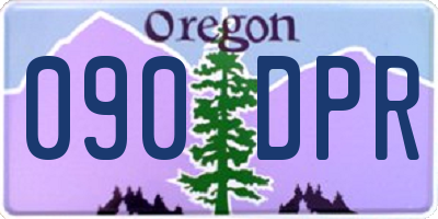 OR license plate 090DPR