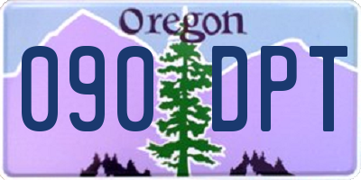 OR license plate 090DPT