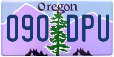OR license plate 090DPU