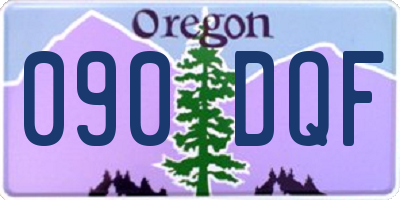 OR license plate 090DQF