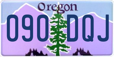 OR license plate 090DQJ