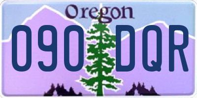 OR license plate 090DQR