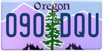 OR license plate 090DQU
