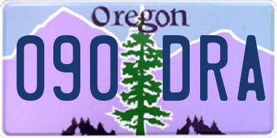 OR license plate 090DRA