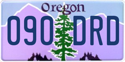 OR license plate 090DRD